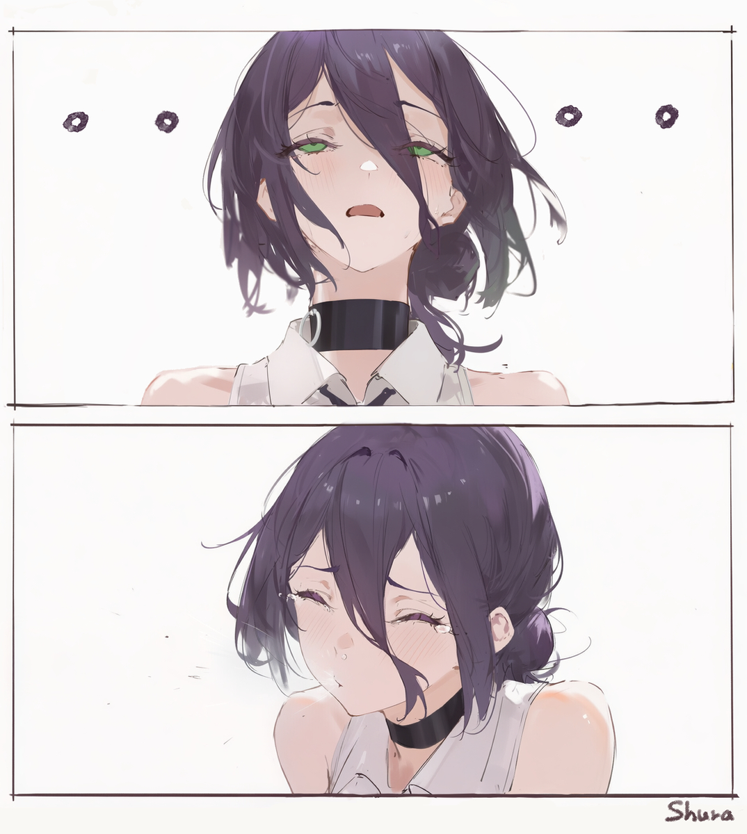 This is a pixiv picture whose title is くしゃみ レゼ.