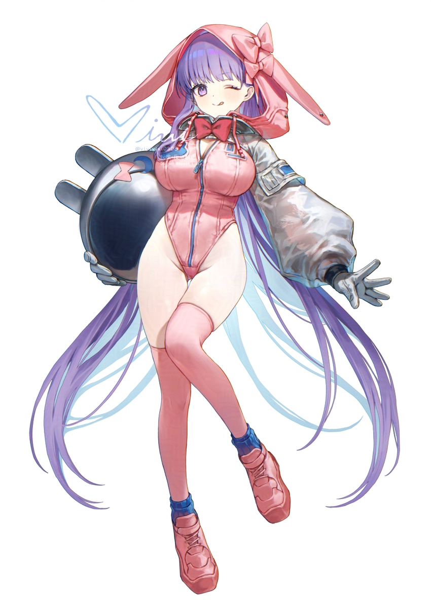 This is a pixiv picture whose title is 【FGO】BBコスモ×バニー.