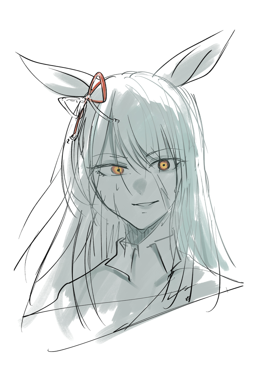 This is a pixiv picture whose title is 髪おろしマーチ＋脱稿宣言.