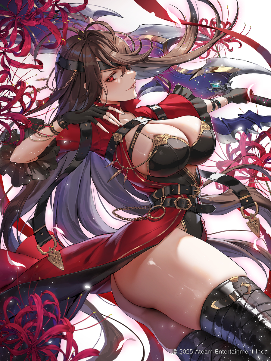 This is a pixiv picture whose title is さんすま！三国大戦スマッシュ_夏侯惇【不屈の殿軍】.