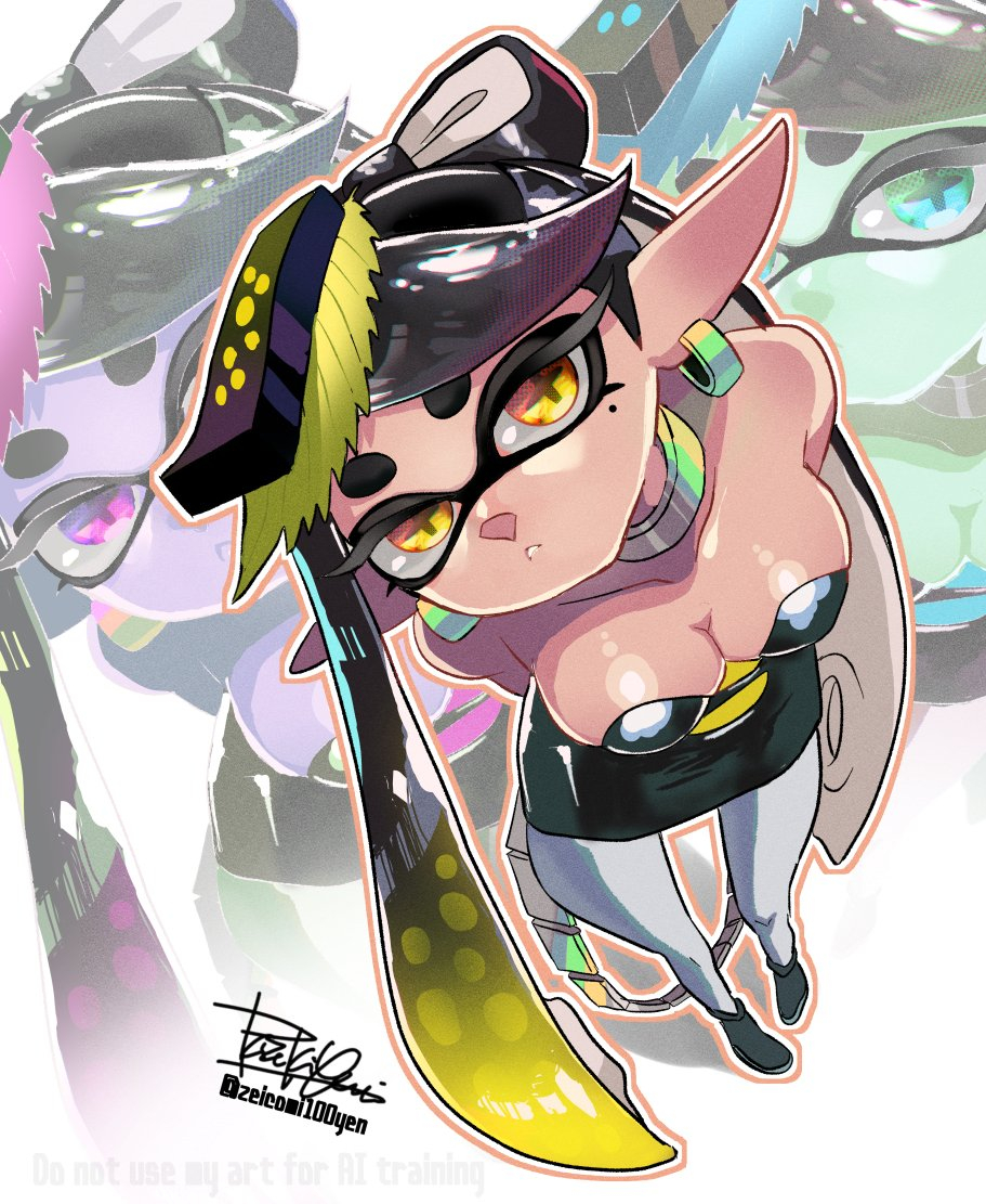 This is a pixiv picture whose title is おねだりアオリちゃん.