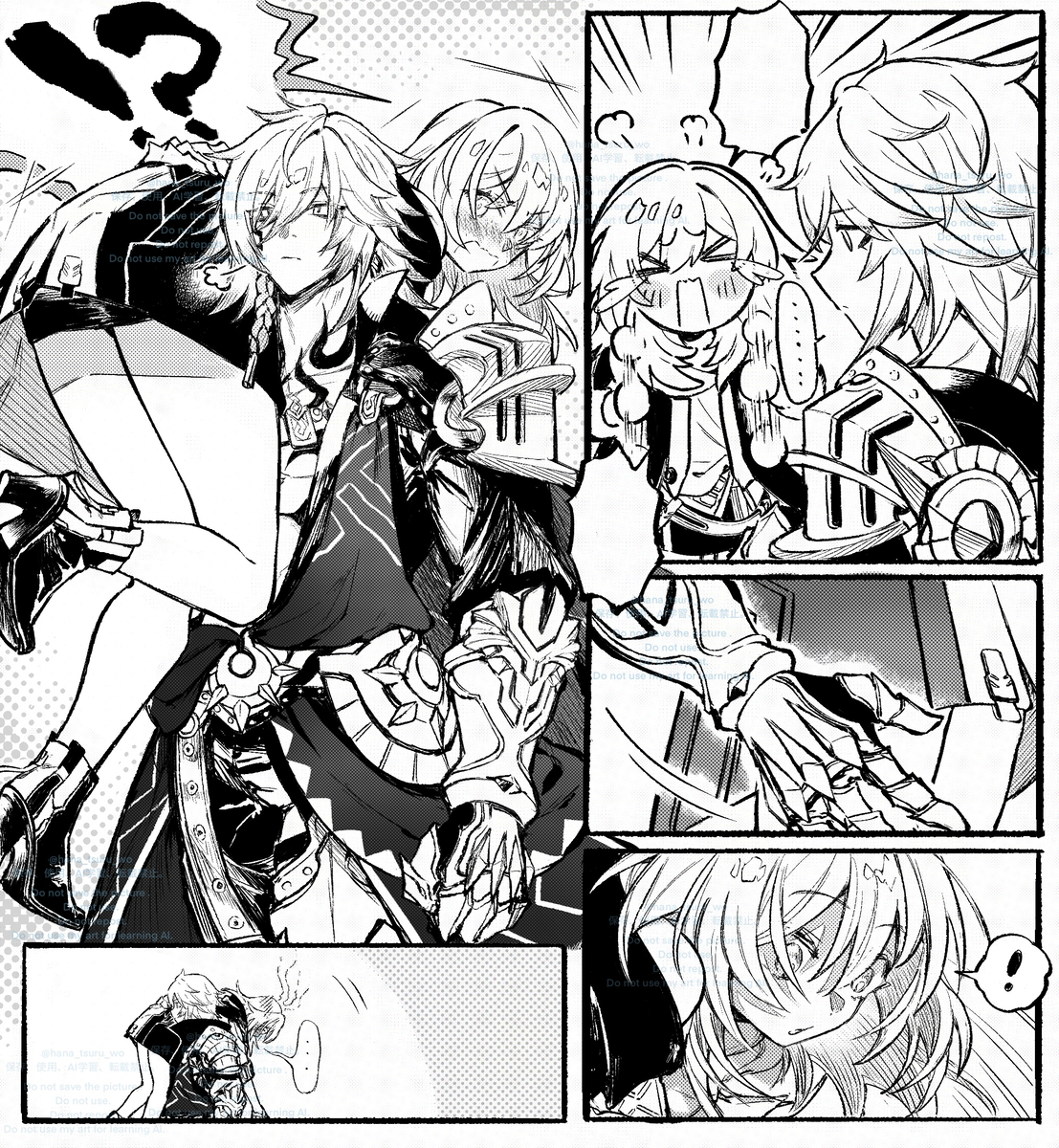 This is a pixiv picture whose title is 【skeb】モーディスさんと星さんとお米様抱っこ【スタレ】.