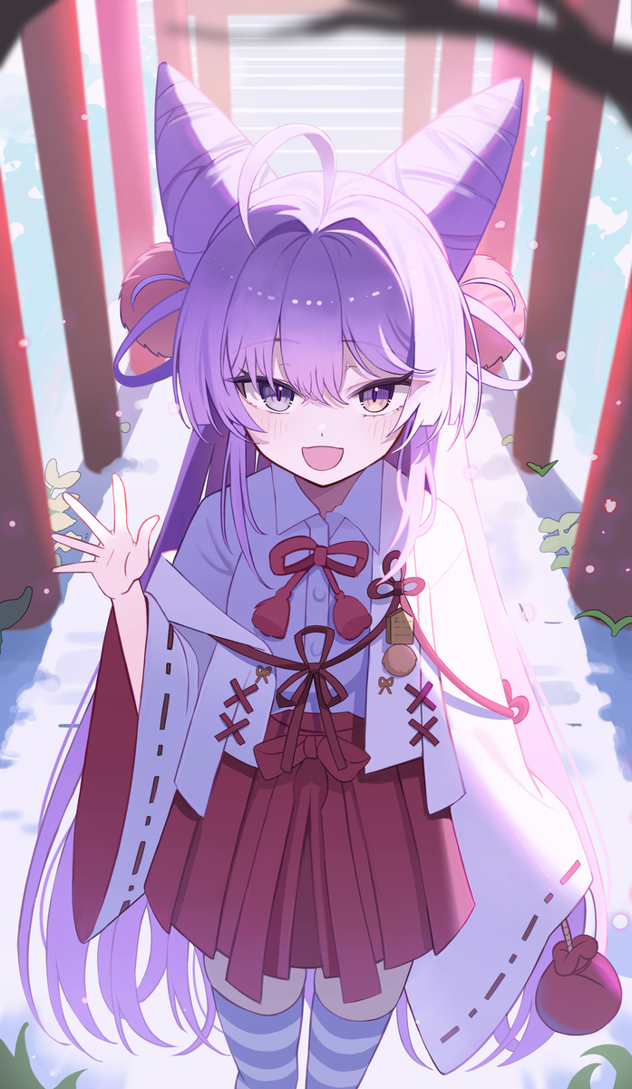 This is a pixiv picture whose title is ⛩️.