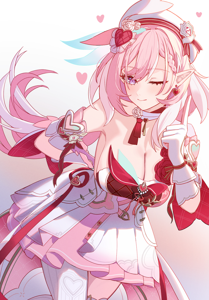 This is a pixiv picture whose title is 愛の神使エリ.