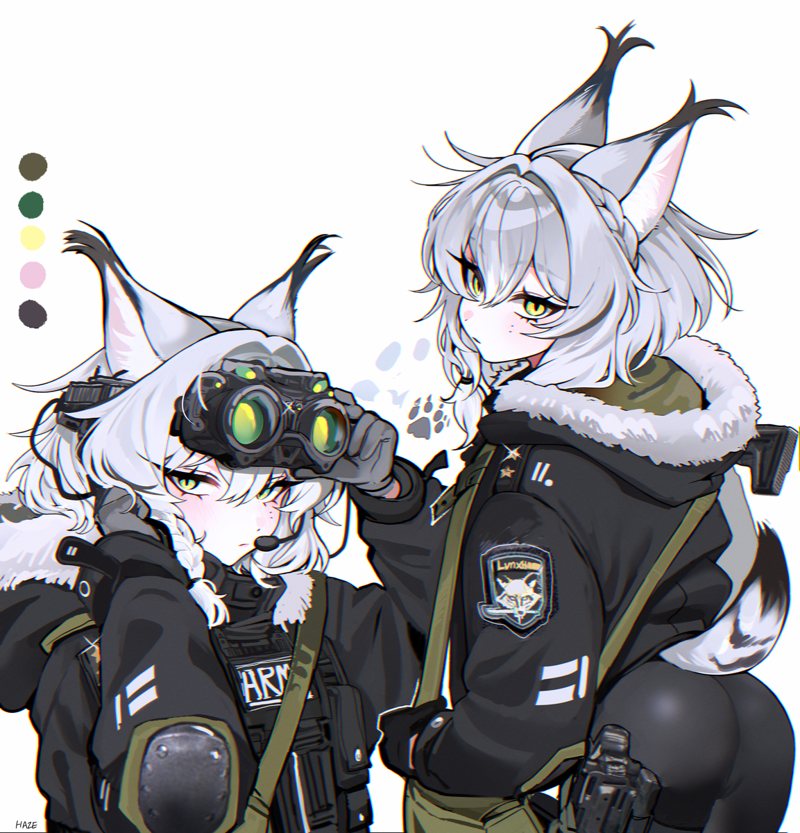 This is a pixiv picture whose title is lynx.