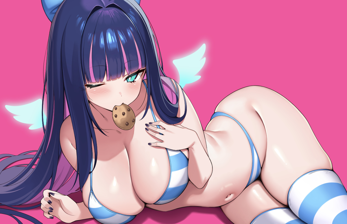 This is a pixiv picture whose title is Stocking.