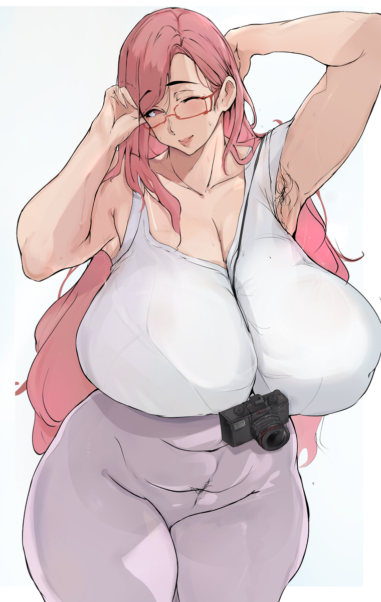 This is a pixiv picture whose title is むちむち♡～情熱的な熟女ママ♡ー(〃∀〃).