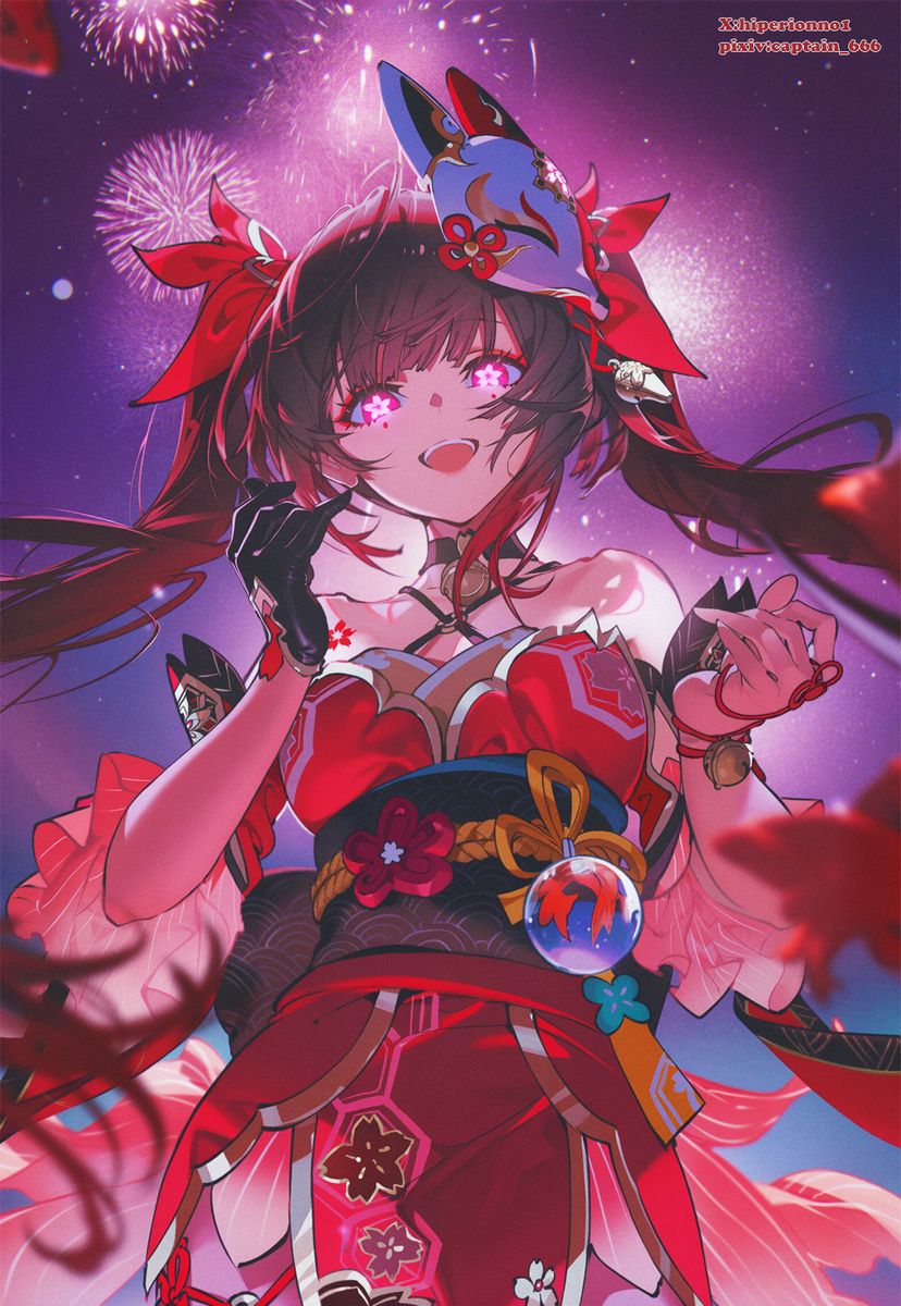 This is a pixiv picture whose title is 花火.