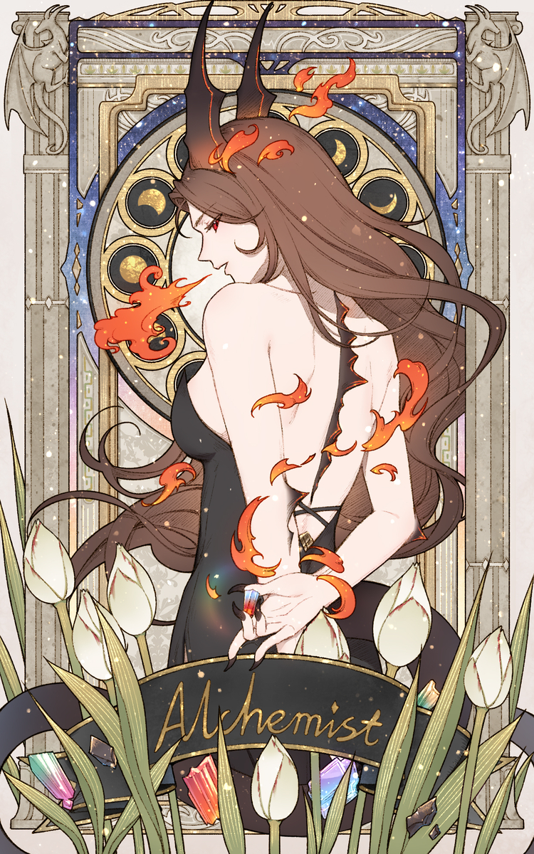 This is a pixiv picture whose title is 🔥.