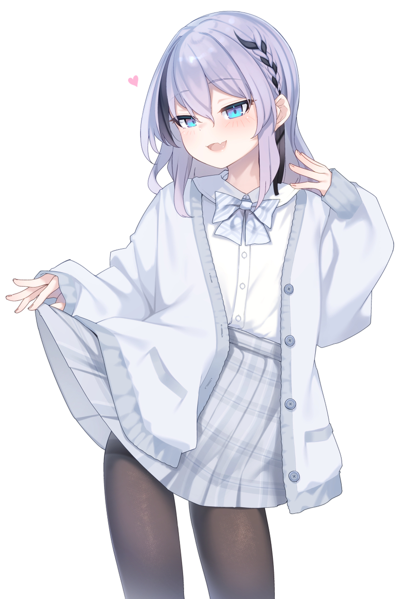 This is a pixiv picture whose title is カーディガンナスコ（＋たくし上げ）.