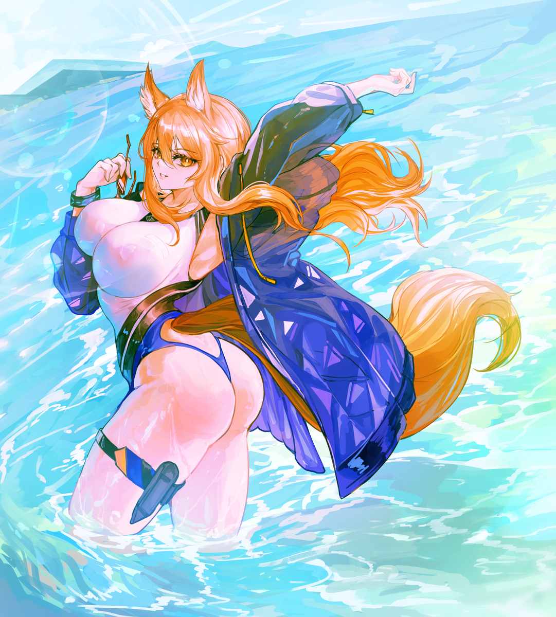 This is a pixiv picture whose title is 🧡.