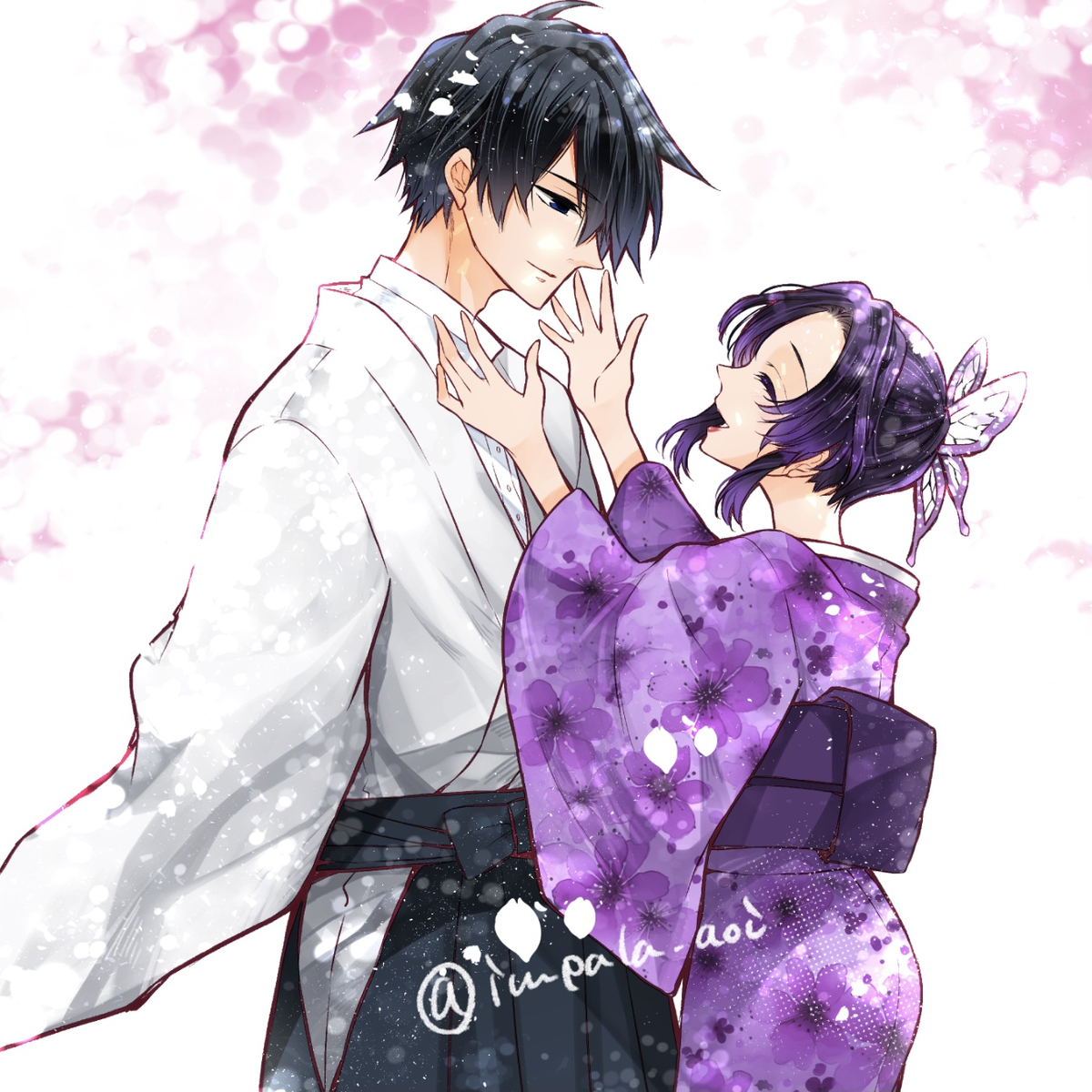 This is a pixiv picture whose title is ぎゆしのlog.