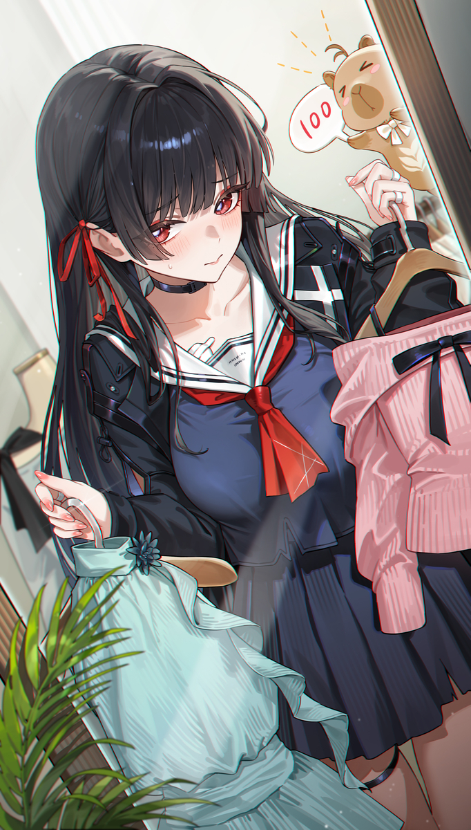 This is a pixiv picture whose title is で…どう？.