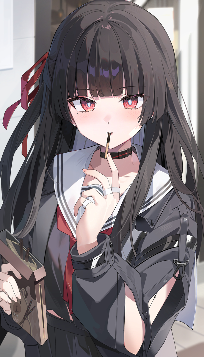 This is a pixiv picture whose title is 🍫.