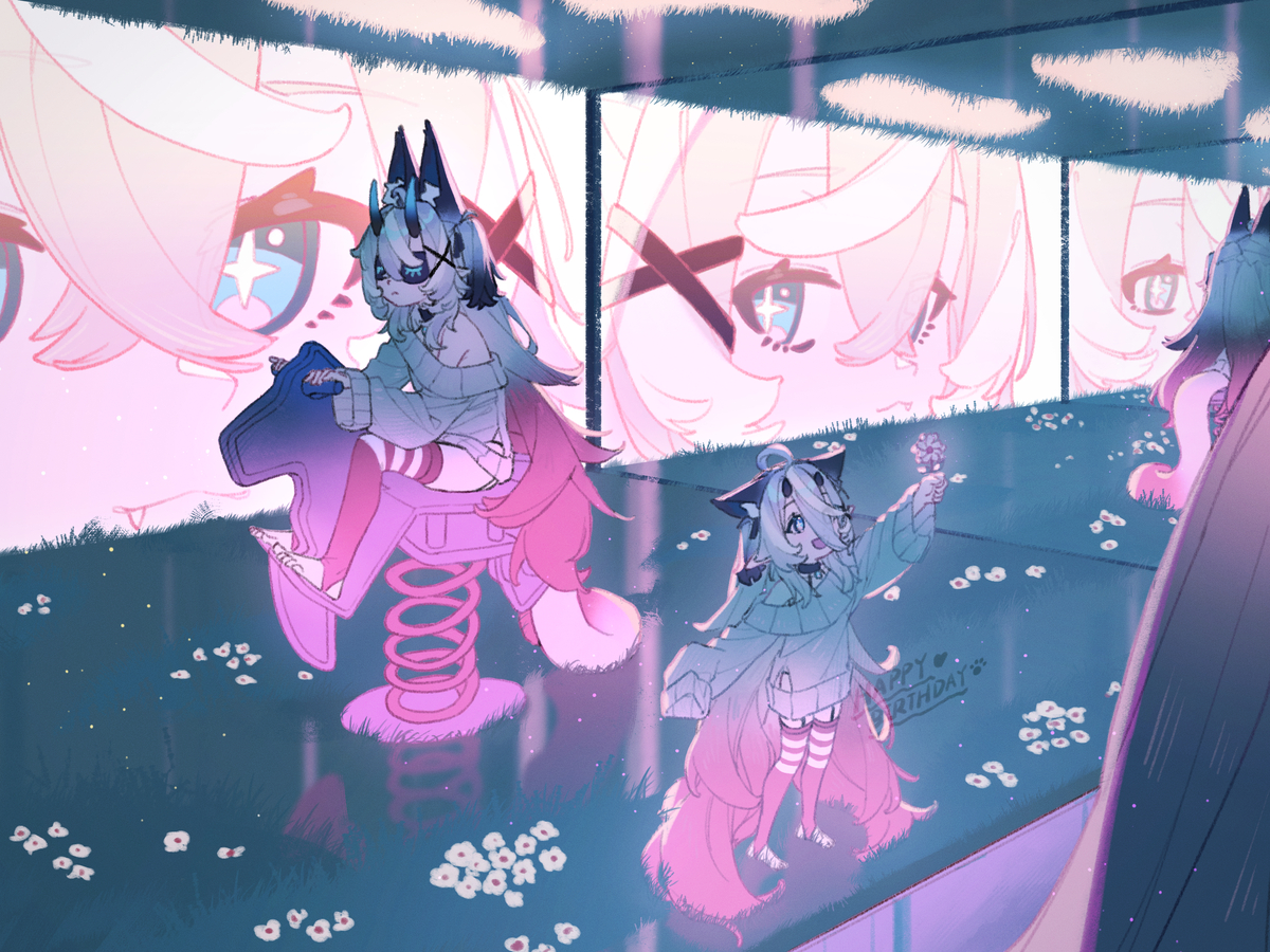 This is a pixiv picture whose title is 生日绘.