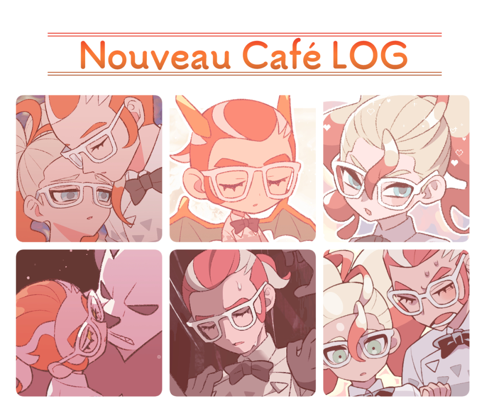 This is a pixiv picture whose title is ヌーヴォカフェログ.