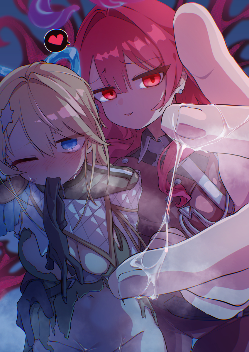 This is a pixiv picture whose title is 退魔天使バッドエンド【15】 『信じていたお姉さんはもう…』.