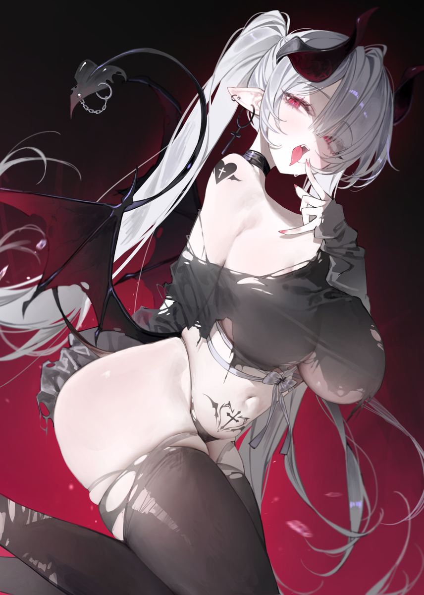 This is a pixiv picture whose title is サキュバスシンデレラ.