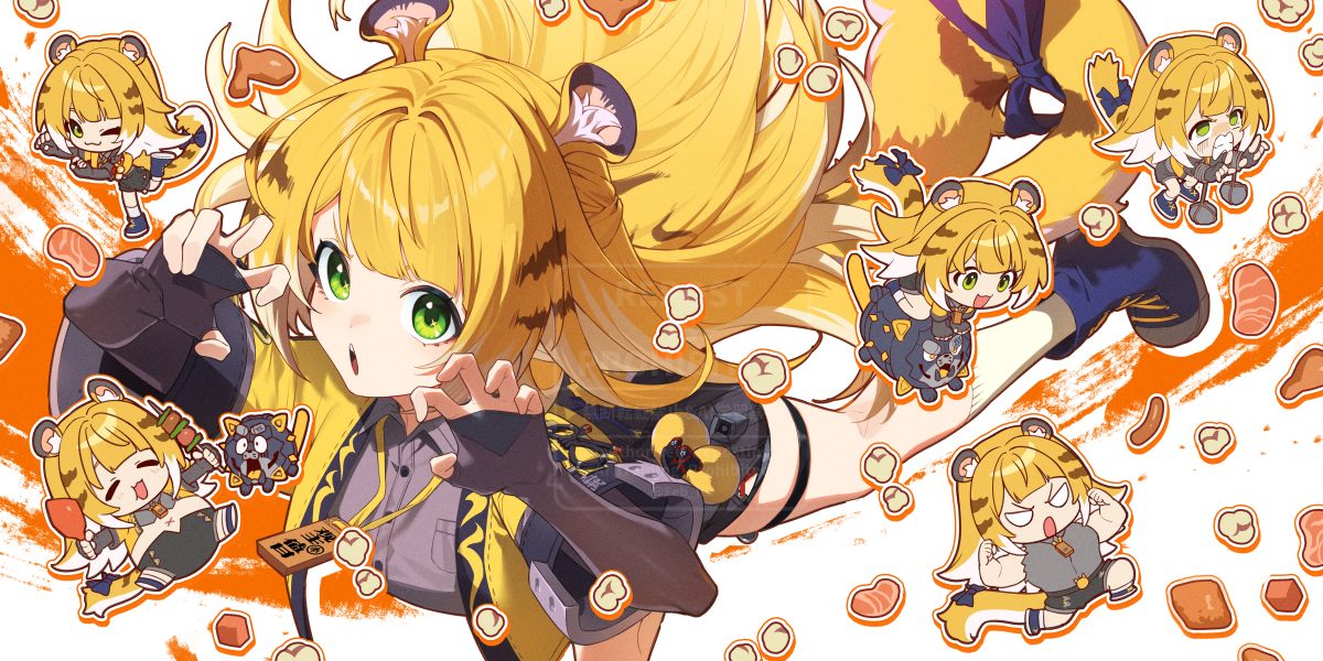 This is a pixiv picture whose title is 福福先輩.