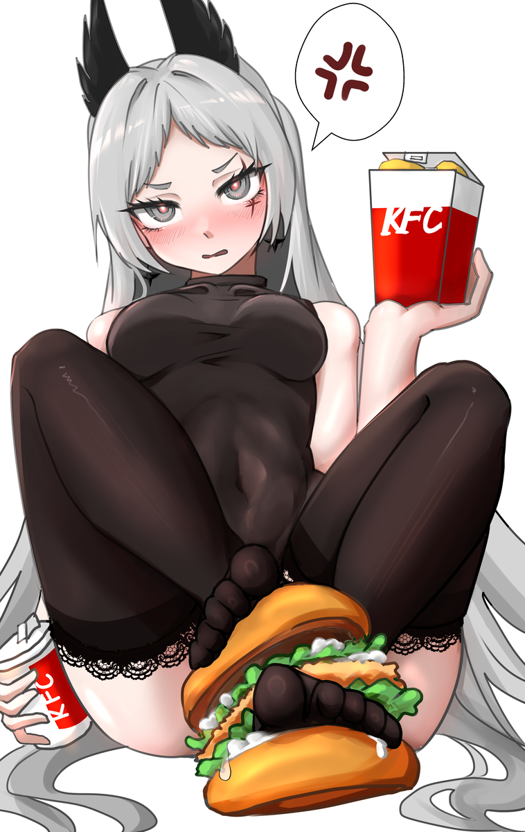This is a pixiv picture whose title is 美味的艾丽妮汉堡🐦🍔.