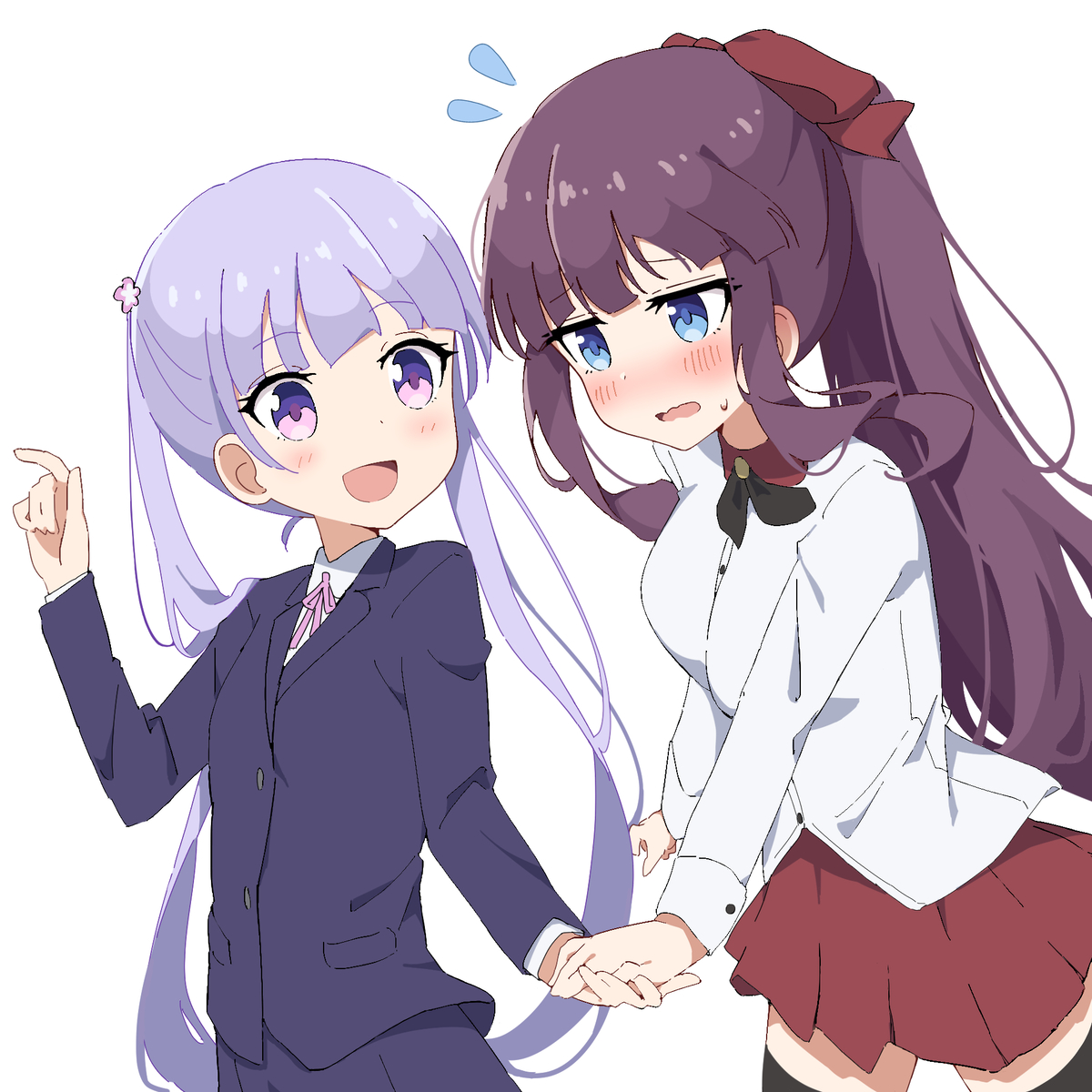 This is a pixiv picture whose title is (青葉ちゃんって…押しが強いところ…ある…).