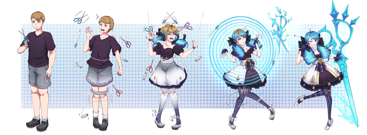 This is a pixiv picture whose title is グウェン TSF.