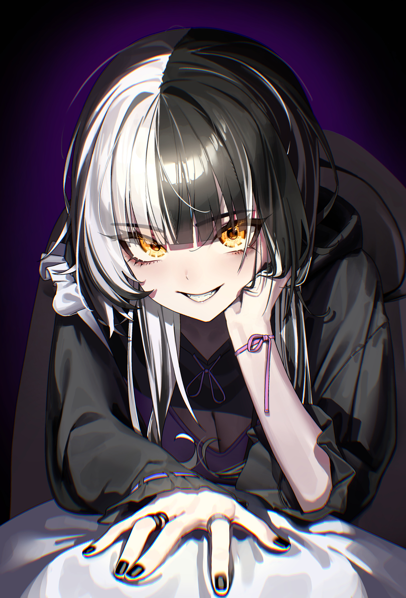 This is a pixiv picture whose title is 👁‍🗨🖤.