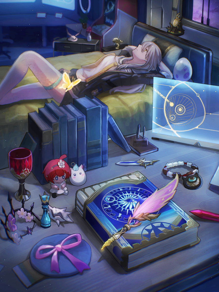 This is a pixiv picture whose title is また明日。.