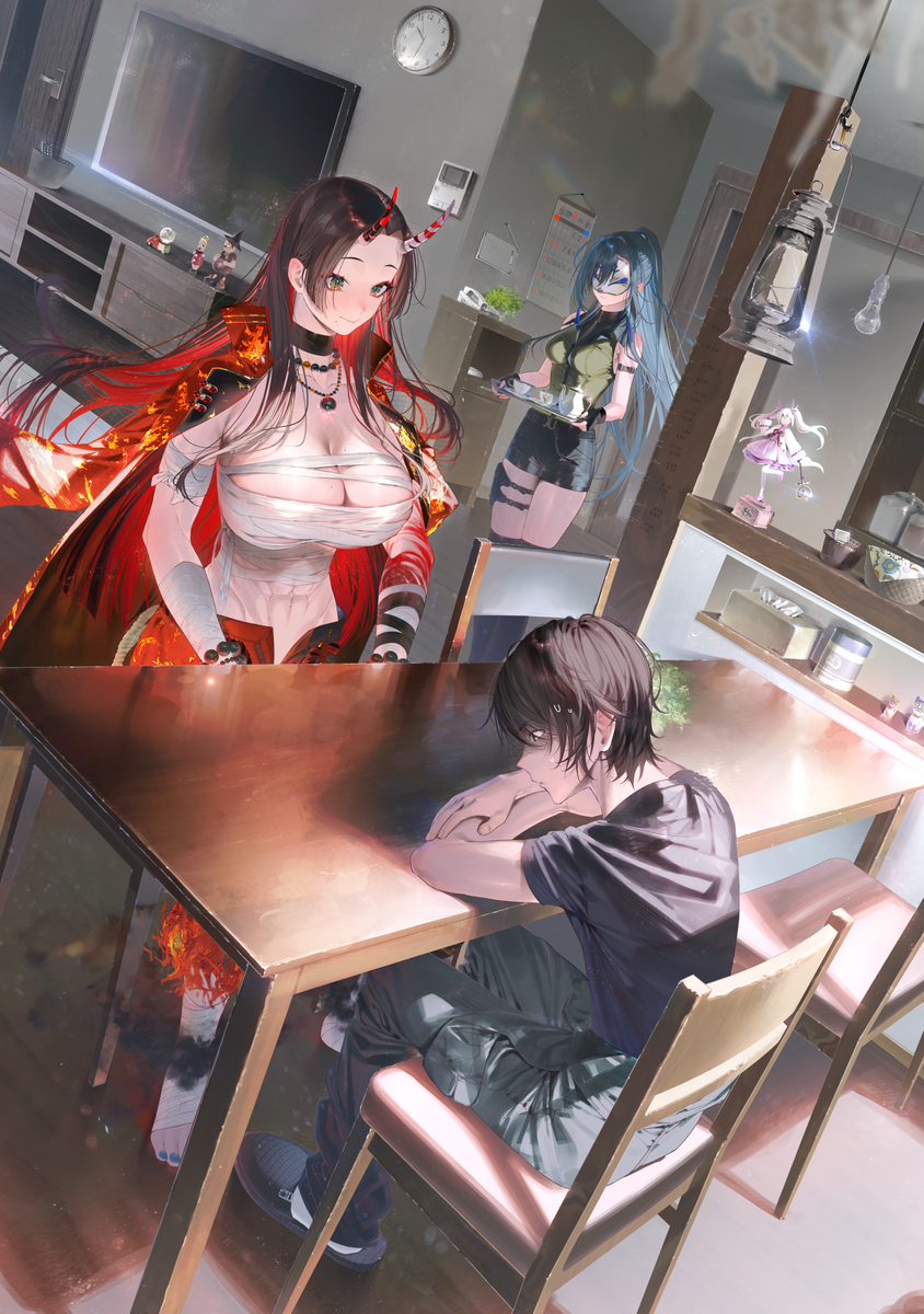 This is a pixiv picture whose title is 『崩壊世界の魔法杖職人2』.