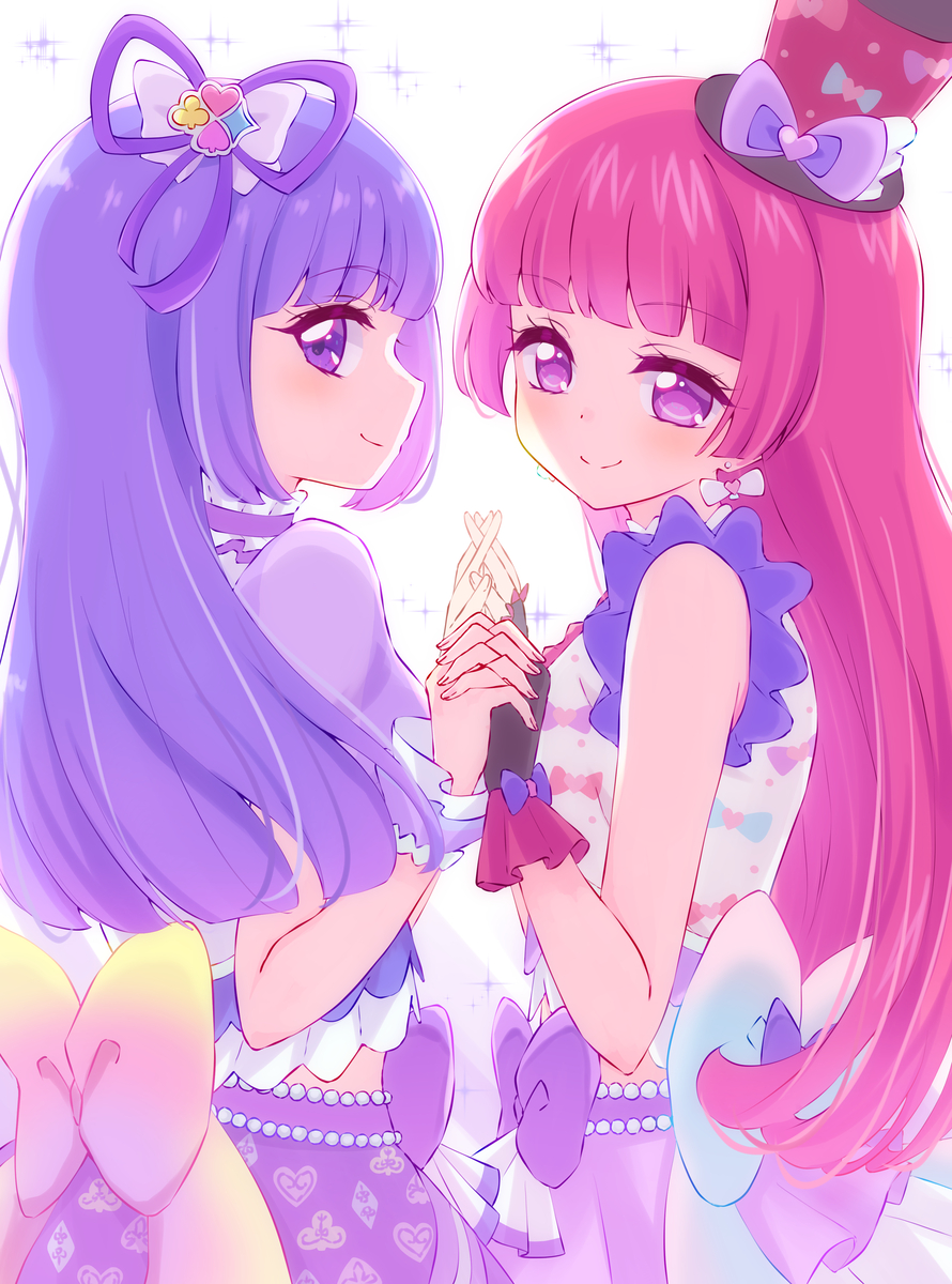 This is a pixiv picture whose title is そふぃさんとスミレちゃん🩷💜.