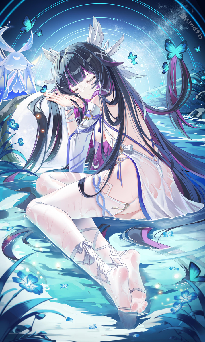 This is a pixiv picture whose title is 哥伦比娅全年龄🌙🌙🌙🌙🌙.