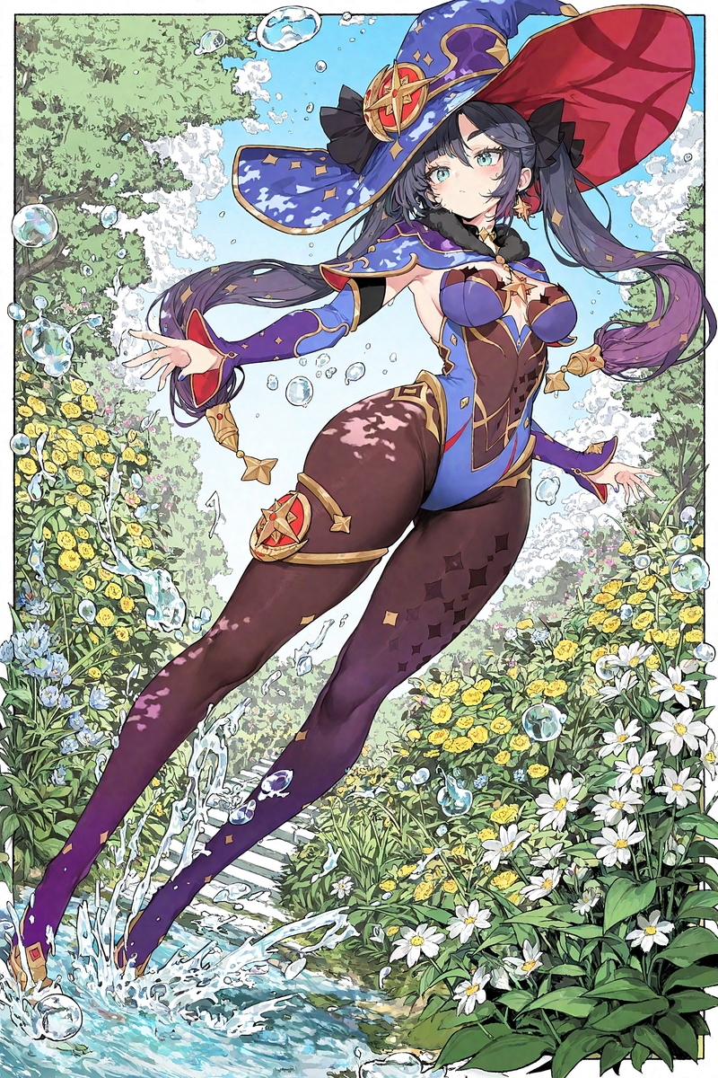 This is a pixiv picture whose title is モナ／Mona 🫧.