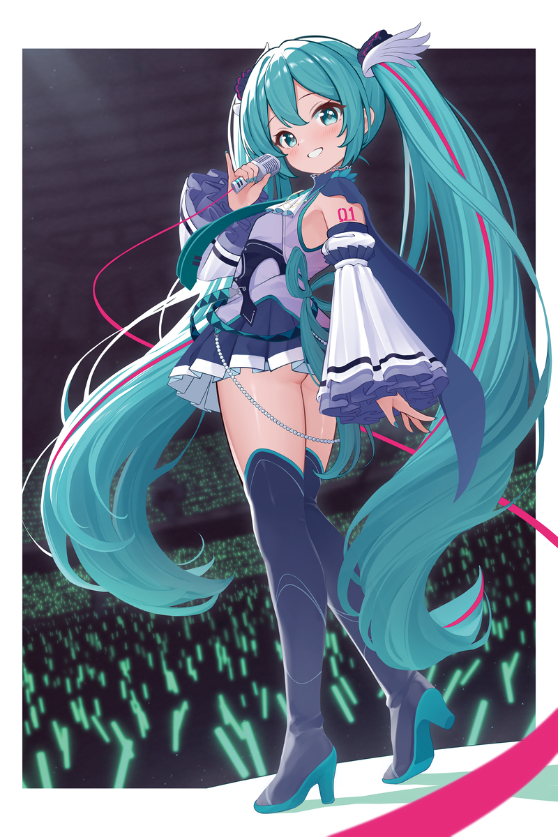 This is a pixiv picture whose title is MIKU EXPO 2025.
