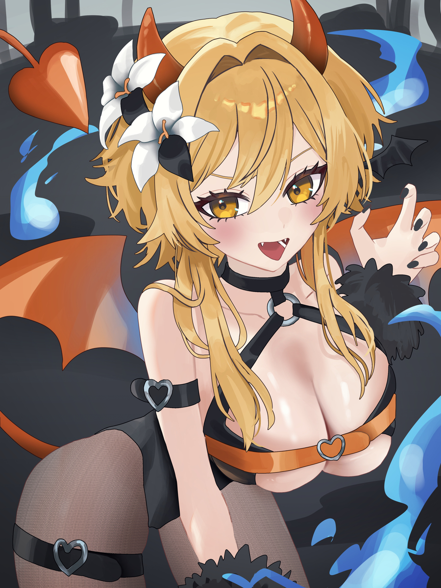 This is a pixiv picture whose title is ハロウィン蛍.