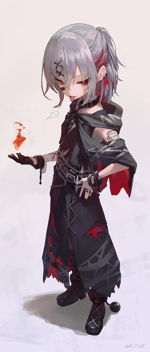 This is a pixiv picture whose title is 🔥.