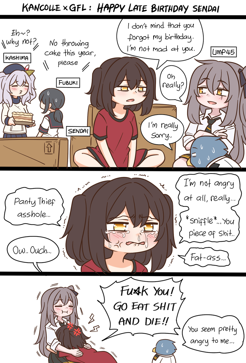 This is a pixiv picture whose title is Happy Late Birthday Sendai 2025.