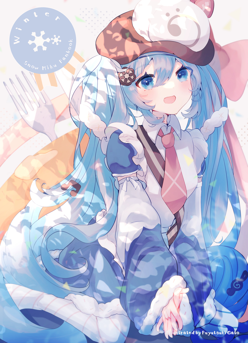 This is a pixiv picture whose title is 雪ミク2026.