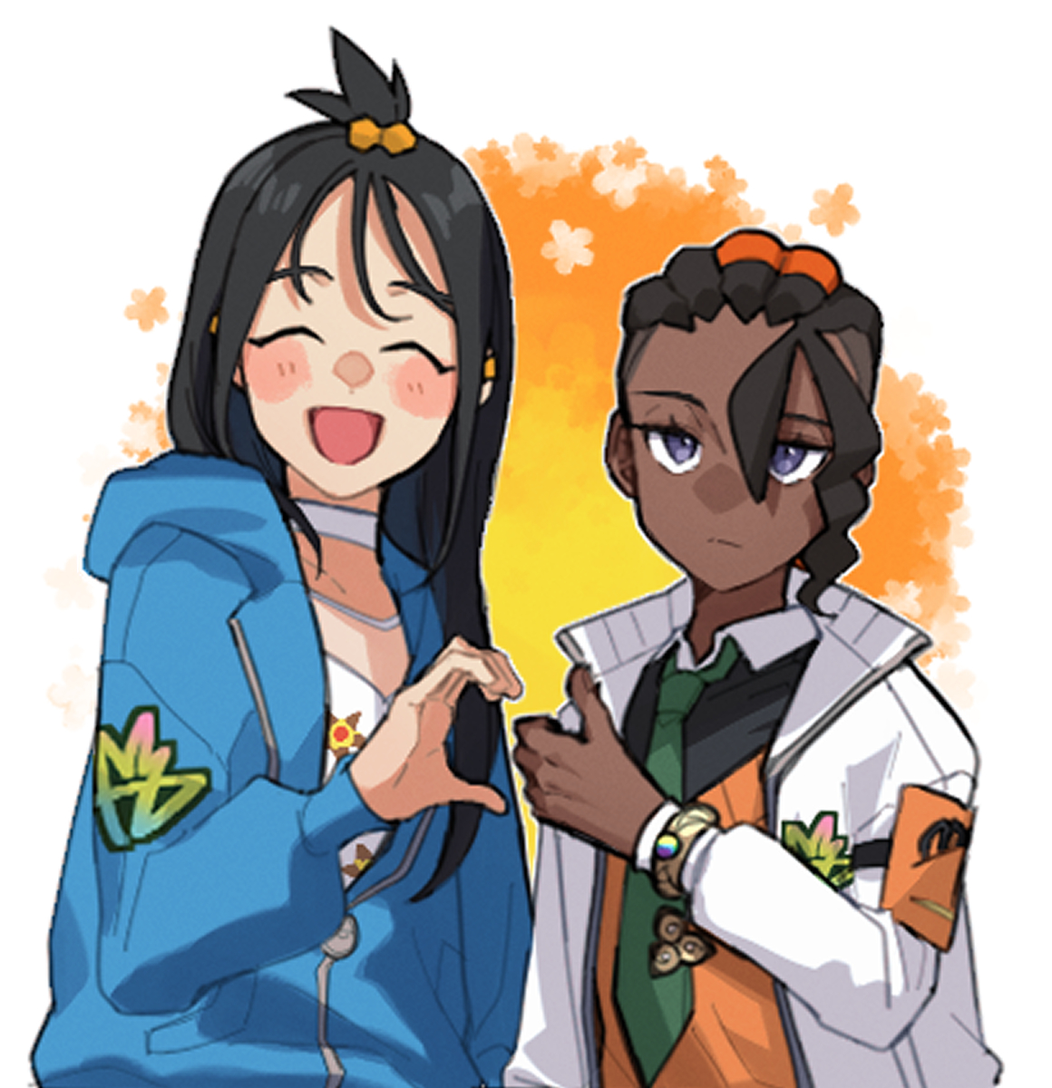 This is a pixiv picture whose title is 🫶👍.