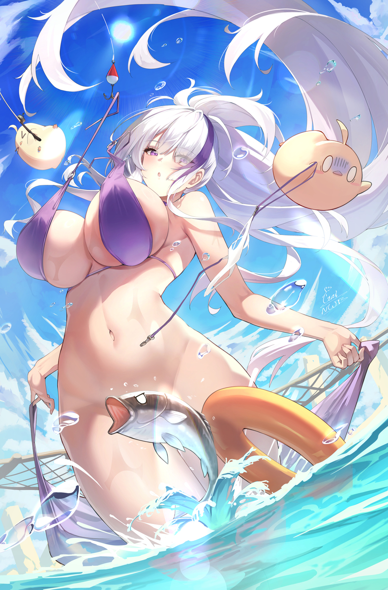 This is a pixiv picture whose title is Big Catch!.