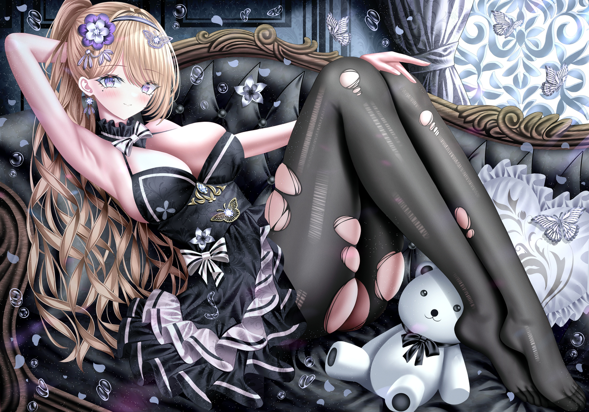 This is a pixiv picture whose title is 🎤.