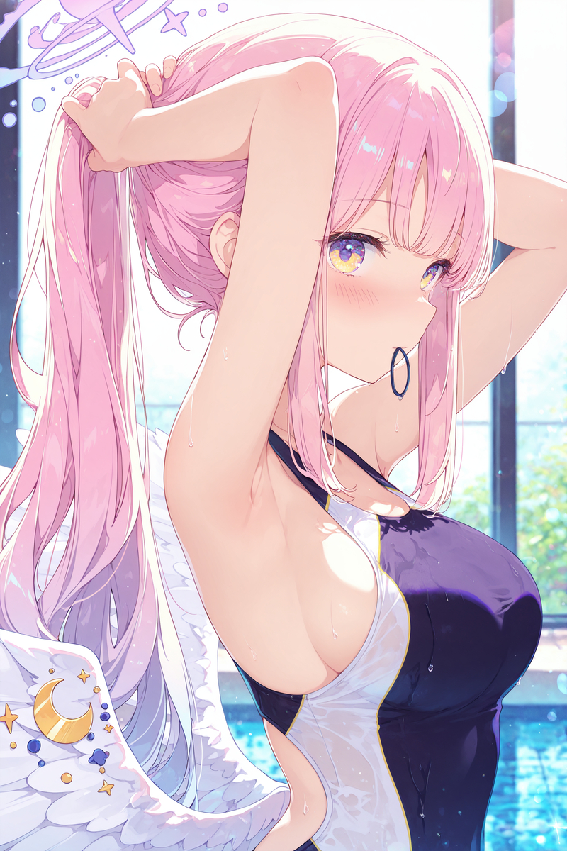 This is a pixiv picture whose title is 聖園ミカ.