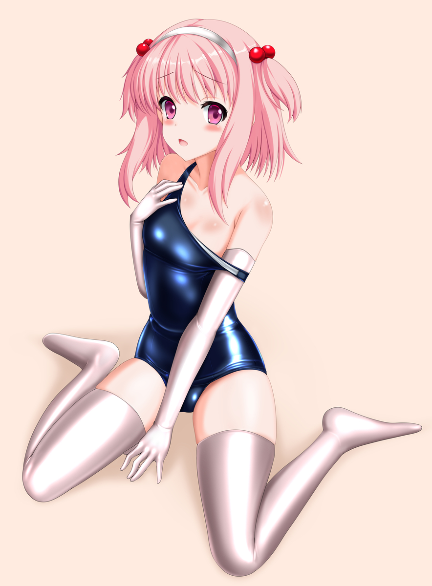 This is a pixiv picture whose title is スク水菜々子ちゃん.