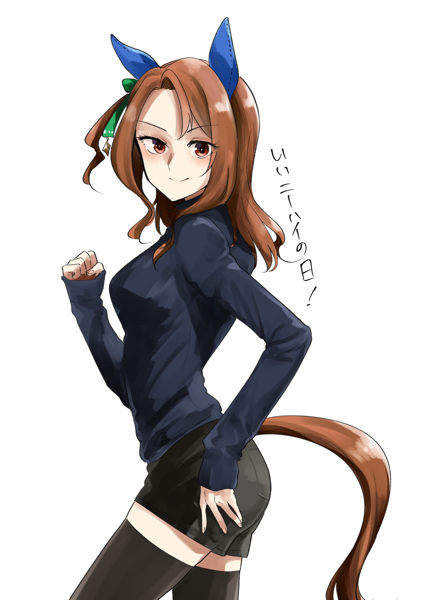 This is a pixiv picture whose title is いいニーハイの日キング.