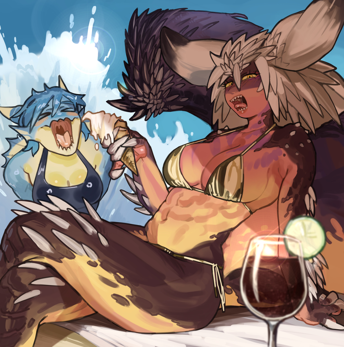 This is a pixiv picture whose title is Summer！.