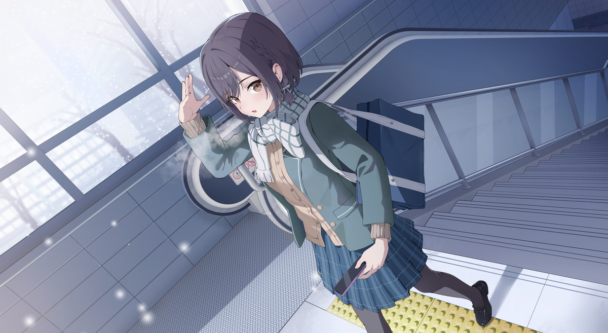 This is a pixiv picture whose title is 東雲絵名.