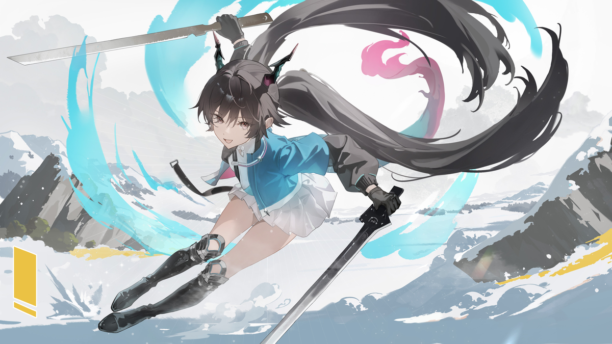 This is a pixiv picture whose title is 踏雪疾影.