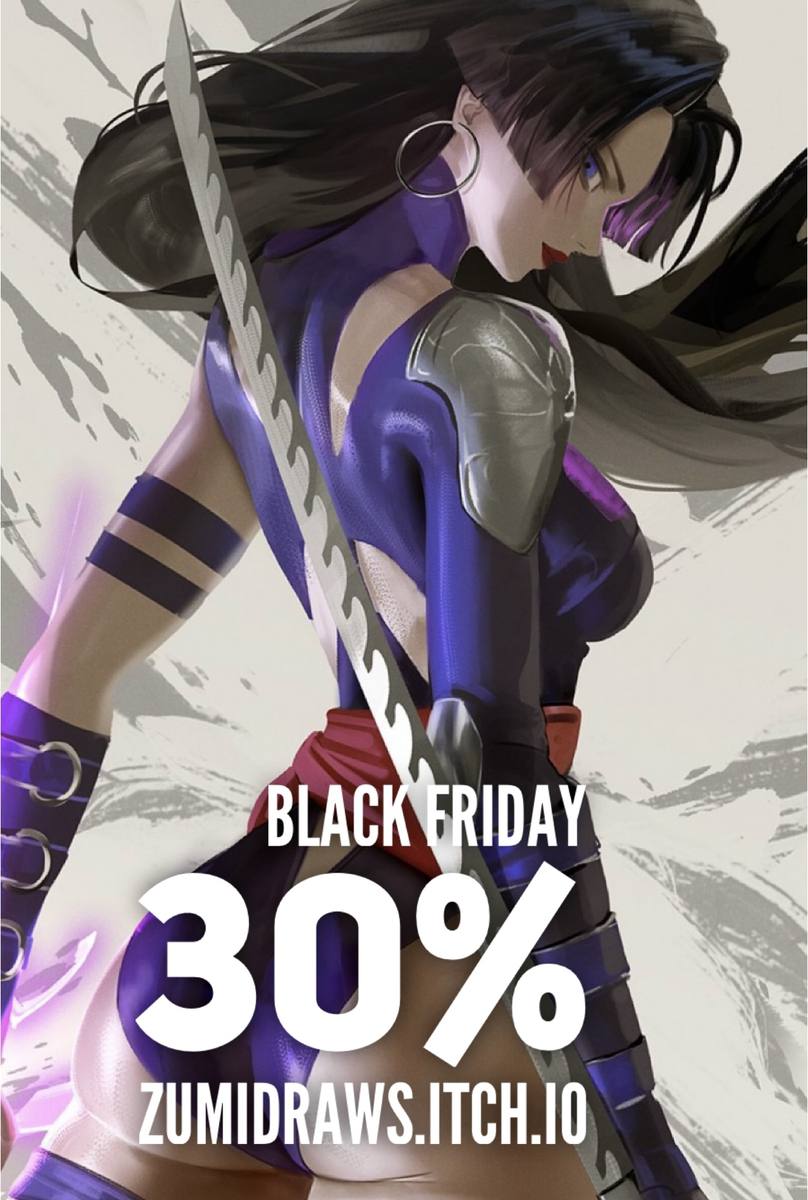 This is a pixiv picture whose title is Black Friday 2025.
