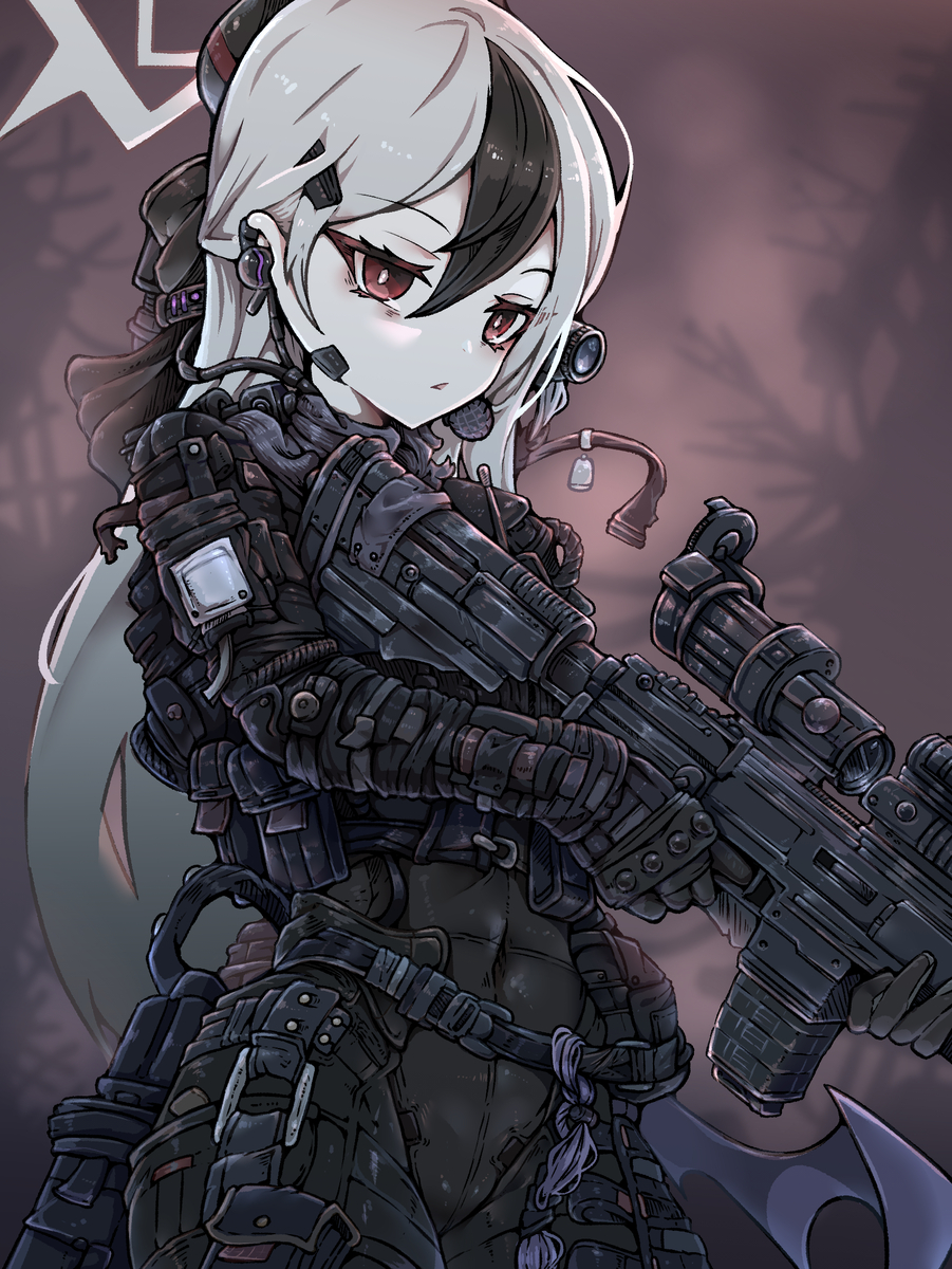 This is a pixiv picture whose title is ブルアカ×特殊部隊装備コス＆フロムコス.