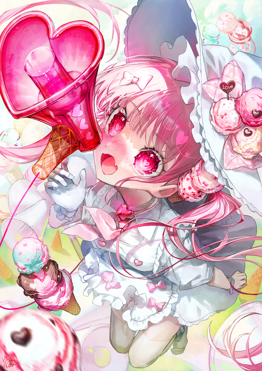 This is a pixiv picture whose title is 愛♡スクリーム.