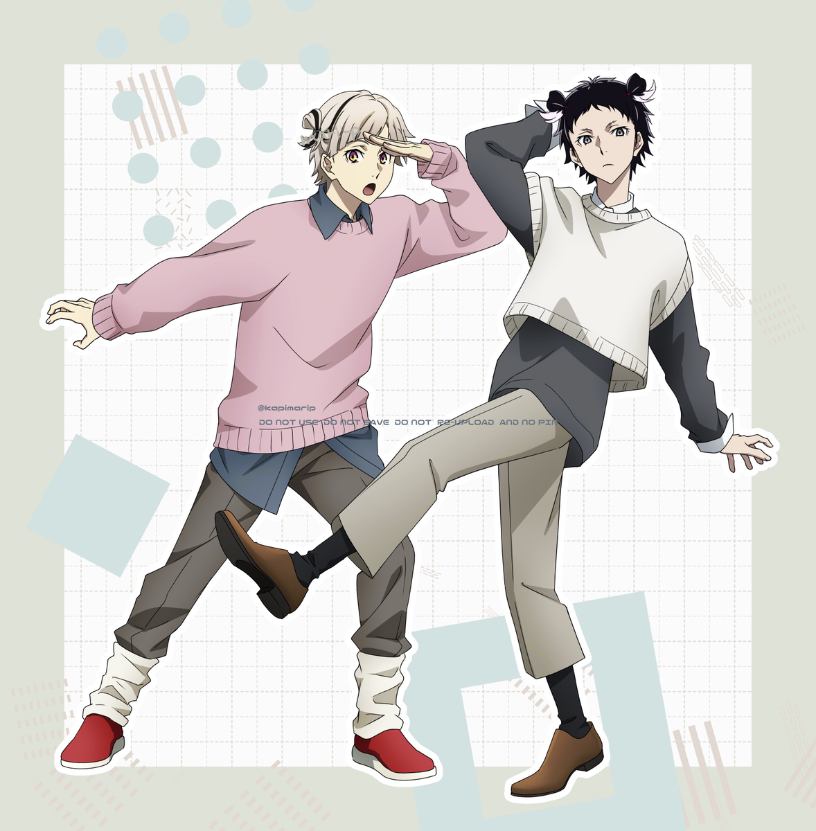 This is a pixiv picture whose title is 新双黒だけ.